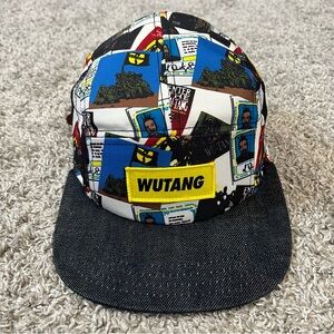 🔴Wu-Tang 5 Panel Hat Discography Rare WuTang Cap Rza Gza